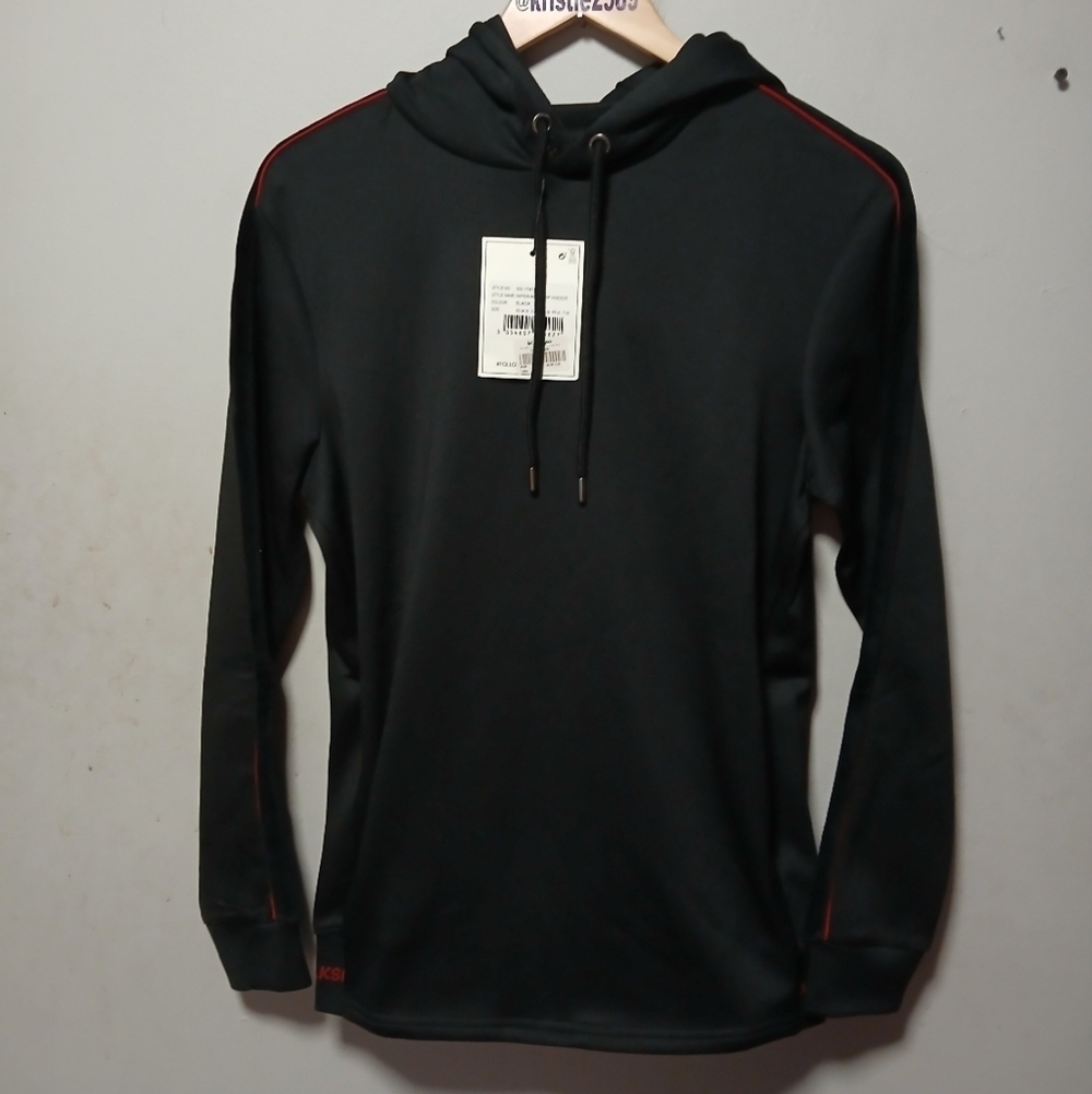 Silsilk brand Men's black NWT long sleeve Pullover hoodie. Size XS